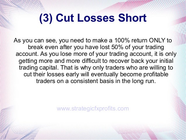 Cut lost in forex