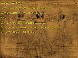 Golden ratio | PPT