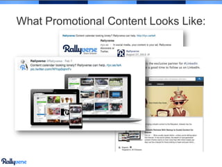 What Promotional Content Looks Like:

 
