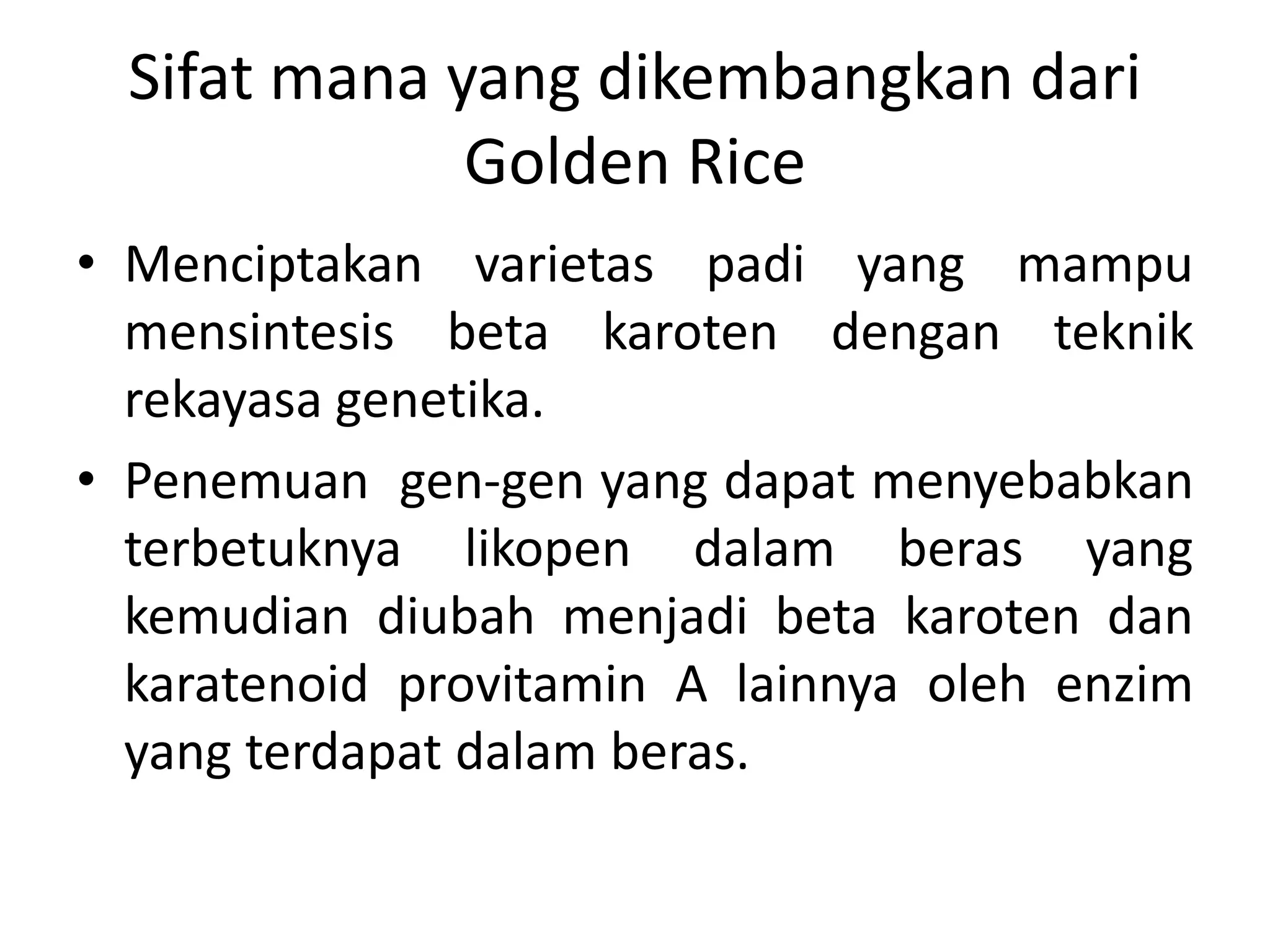 Golden rice | PPTX