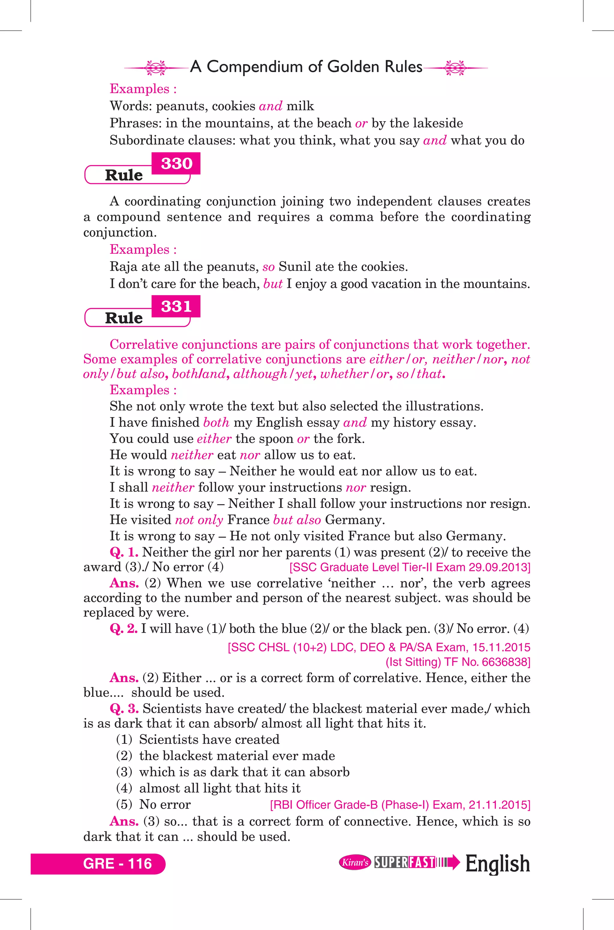 English Grammar Golden rule (english) | PDF