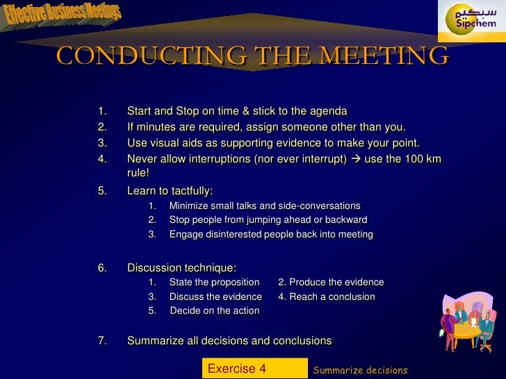 Golden Rules For Effective Business Meetings