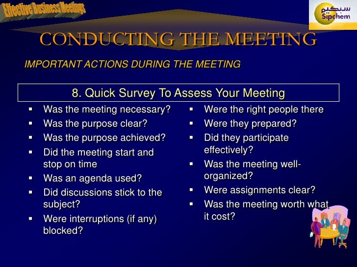 Golden Rules For Effective Business Meetings