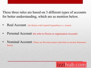 Golden rules of accounting | PPTX