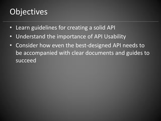 Golden Rules of API Design Slide 2