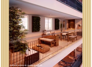 Ilustração artística da varanda da und 501
 