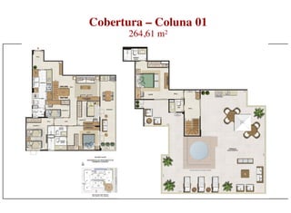 Cobertura – Coluna 01
       264,61 m²
 
