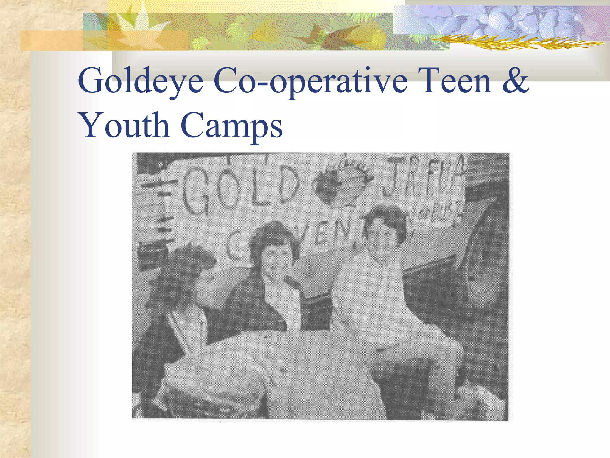 Goldeye Co-operative Teen & Youth Camps 