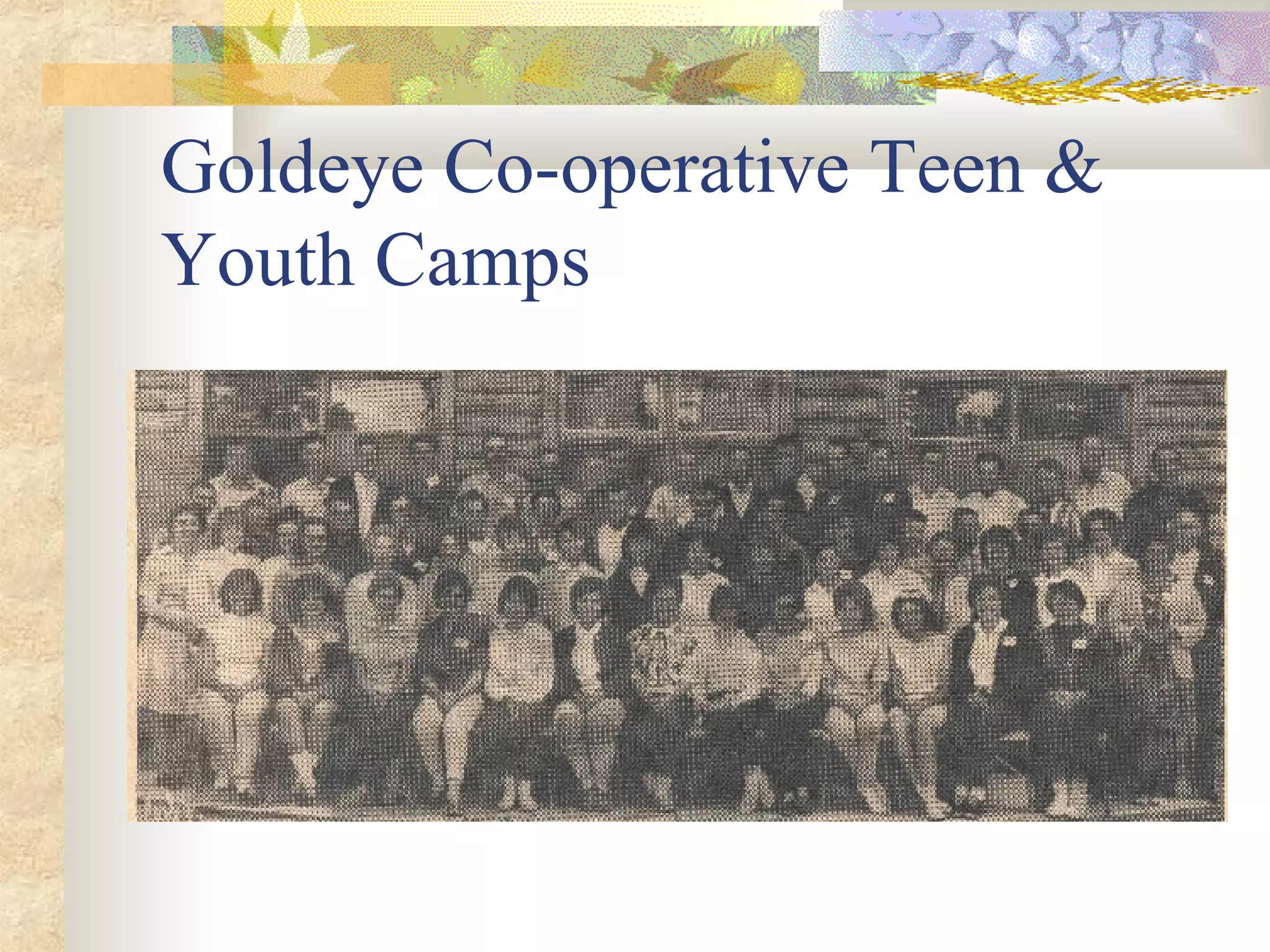 Goldeye Co-operative Teen & Youth Camps 