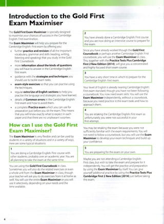 Gold first exam_maximiser | PDF