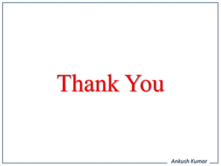 Thank You

            Ankush Kumar
 