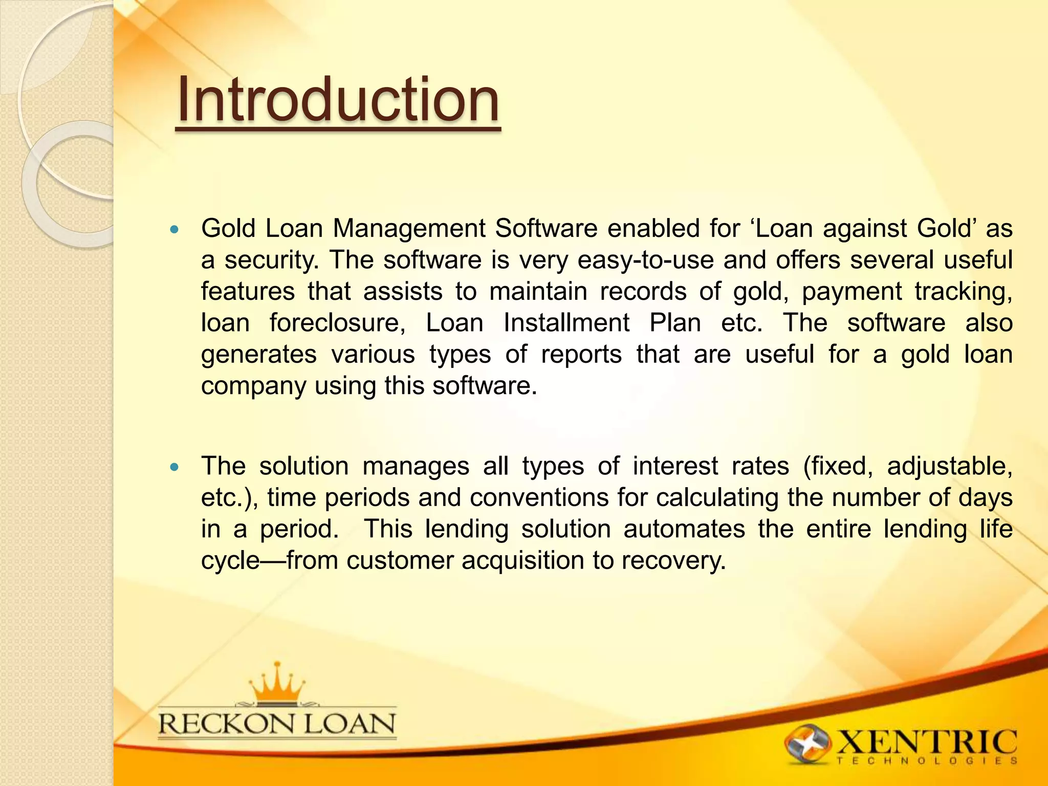 Gold Loan Software | Gold Loan Management Software | POTX