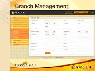 Branch Management
 