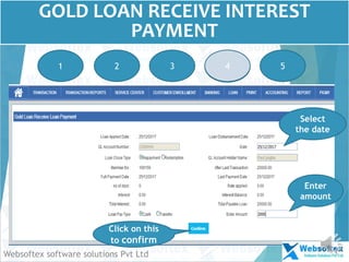 Gold loan software, Gold Loan Management software features | PPSX