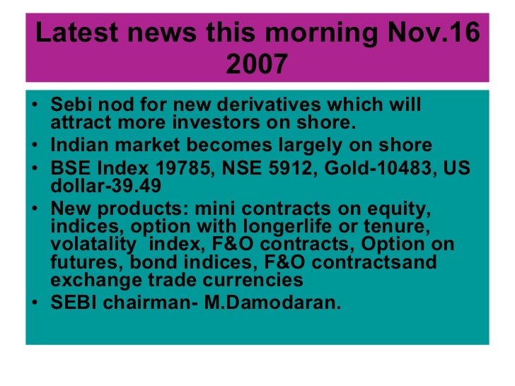 Options trading in india ppt