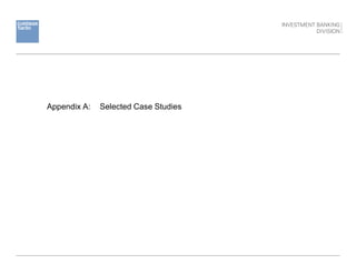 Appendix A: Selected Case Studies
 