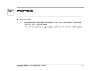 [Goldman Sachs] A mortgage product primer | PDF