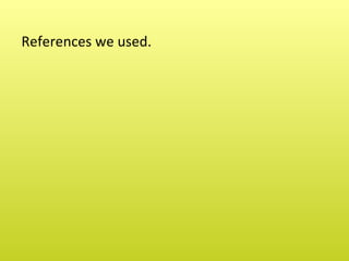 References we used.