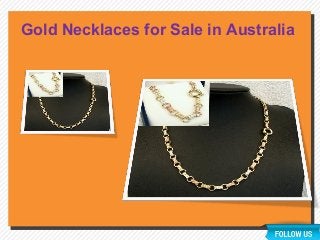 Gold Necklaces for Sale in Australia
 