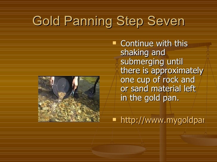 How to Pan for Gold