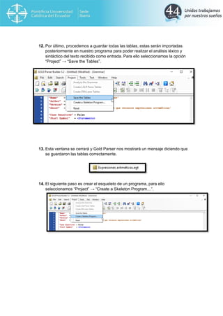 Gold parser josseline andrade | PDF