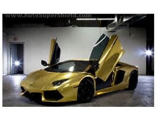 Gold plated Lamborghini Aventador
