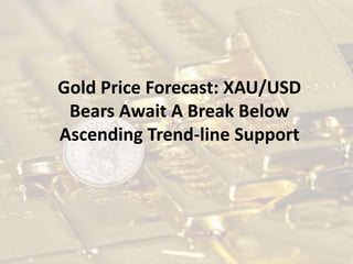 Gold Price Forecast: XAU/USD
Bears Await A Break Below
Ascending Trend-line Support
 