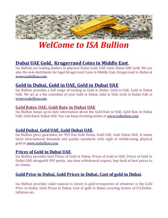 Gold Price in Dubai