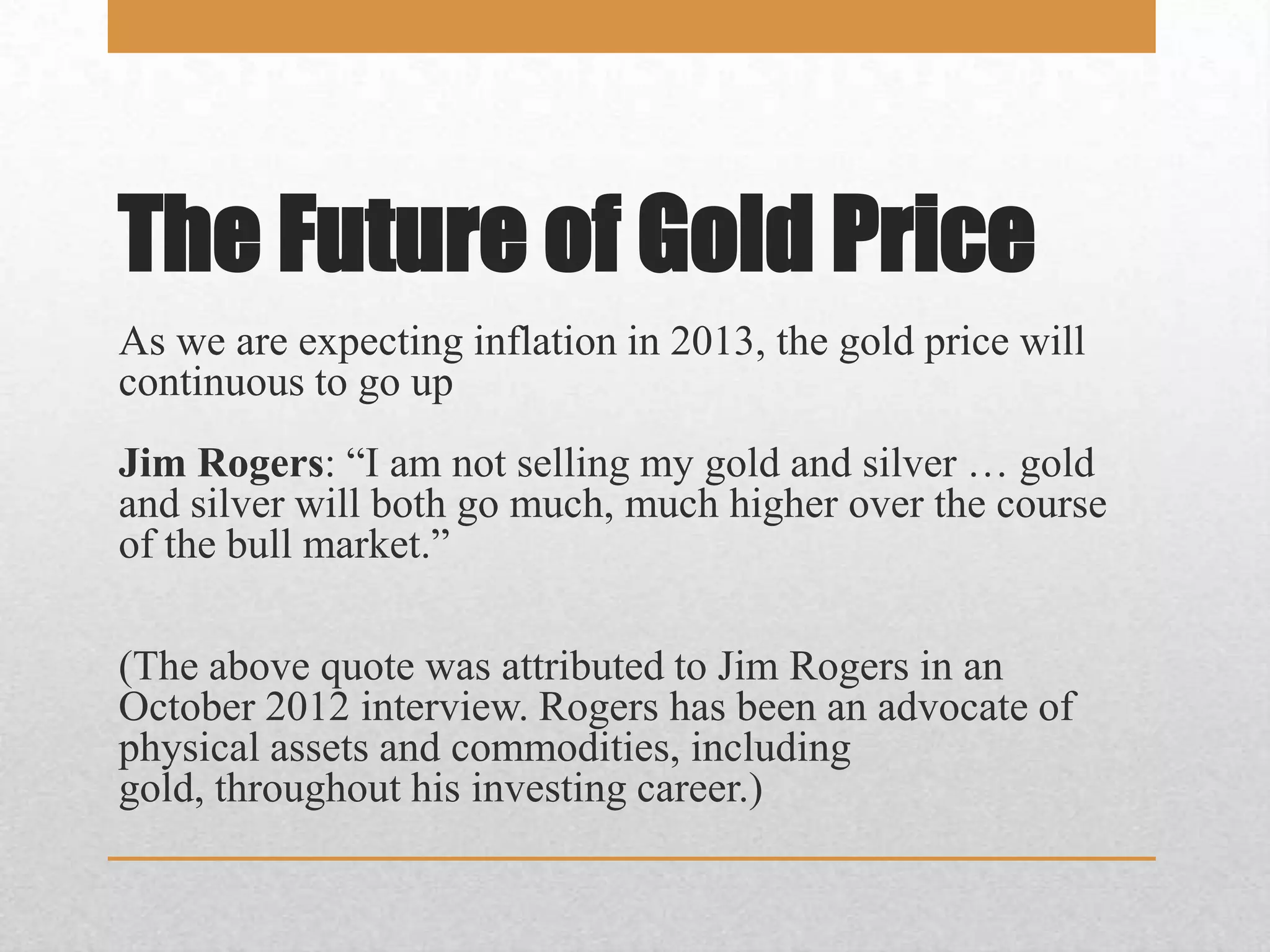 Gold price movement presentation slides(final) | PPTX