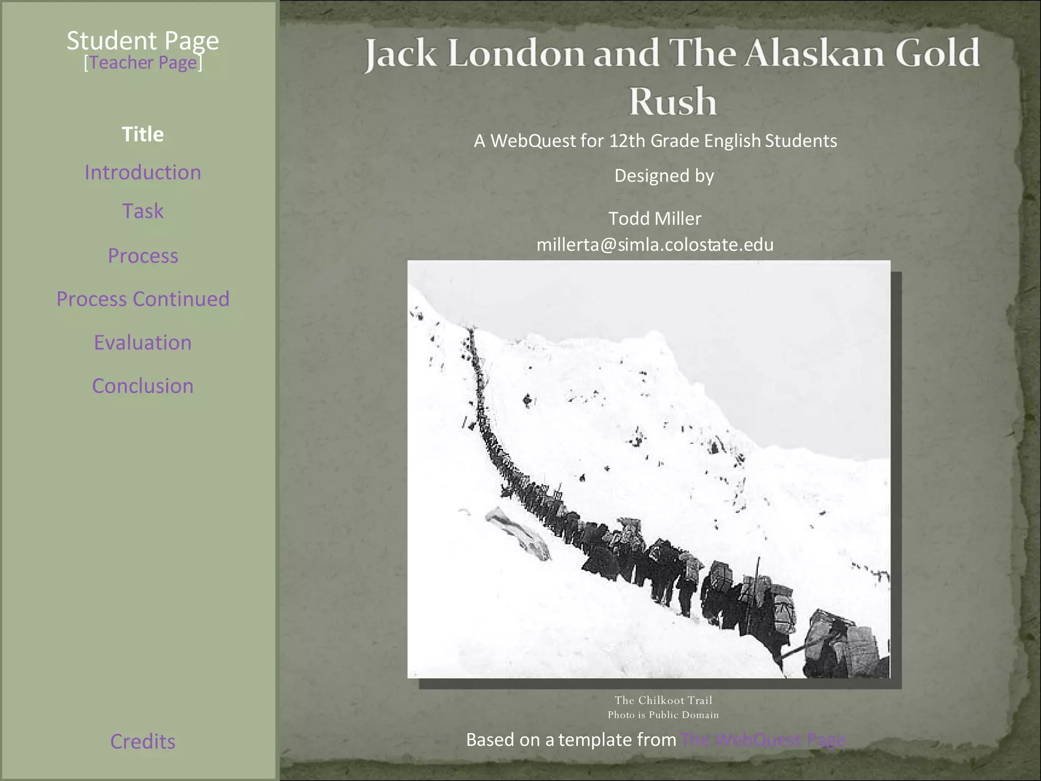 Jack London and the Alaskan Gold Rush | PPT
