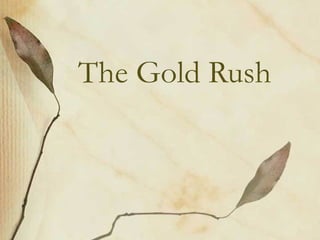 The Gold Rush   
