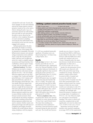 Fall Risk Hourly Rounding Goldsack et. al 2015 hourly rounding and patient falls what factors | PDF