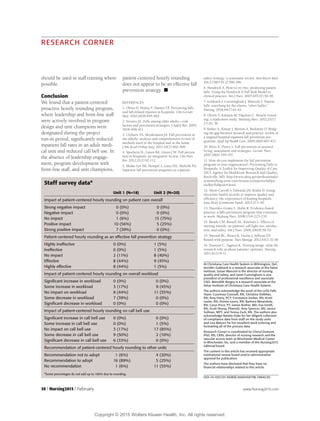 Fall Risk Hourly Rounding Goldsack et. al 2015 hourly rounding and patient falls what factors | PDF