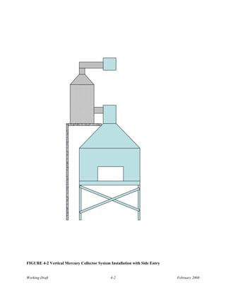 FIGURE 4-2 Vertical Mercury Collector System Installation with Side Entry


Working Draft                                4-2                            February 2008
 