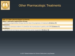 Other Pharmacologic Treatments
© 2017 Global Initiative for Chronic Obstructive Lung Disease
 