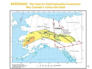 ACCOMPLISHED TEAM OF EXPLORATIONISTSDR. LAWRENCE (LARRY) DICK, Ph.D., P.Geo.has over 35 years of mineral experience, and is an internationally recognized explorationist who has been credited with or played a key role in five major mineral discoveries in North and South America.  He is very familiar with the Yukon, having spent more than ten years working throughout the Territory including the Carmacks Gold camp and the Nisling Range, which both form part of what is now known as the White Gold District.  He formerly held a variety of positions with Chevron Resources Company in the Americas including Exploration Manager, and led the exploration teams that discovered the Golden Bear deposit in British Columbia, and discovered and developed the Can Can Gold-silver deposit in north-central Chile.  He is a co-founder of General Minerals Corp. (now Sprott Resource Corp.) and has served for many years as its Executive Vice President and Independent Director, as well as directing its exploration activities.  He also founded Copper 1 Inc., serving as its Chief Executive Officer and President, and subsequently co-founded and served as the President, CEO and Chairman of Evolving Gold Corp., before assuming his present role as Chief Geologist and Manager of Resources for Baron Global Financial Canada Ltd.  He continues to serve on the Boards of a number of public companies, including Timmins Gold Corp., and is a Full and Fellow Councillor of the Geological Association of Canada Cordilleran Section, and a Full and Fellow Member of both the Society of Economic Geologists and the Geological Association of Canada.  For his exploration successes in Chile, Dr. Dick was awarded the Chevron Chairman's Award, and the "Mente et Malleo" award at the Chilean Geological Congress for the most successful exploration team in Chile.4