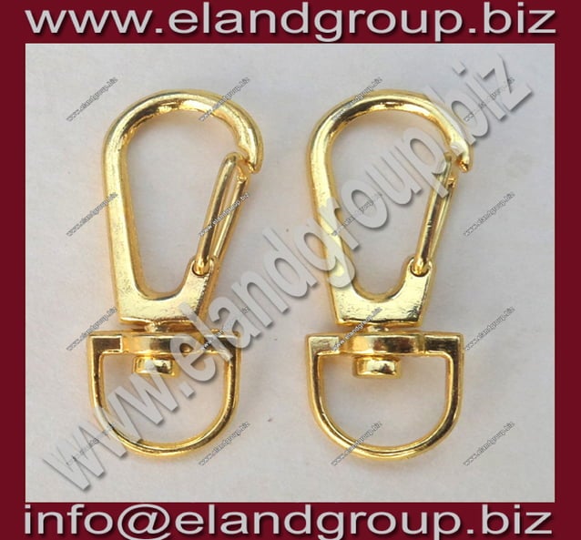 Gold swivel clasp hook