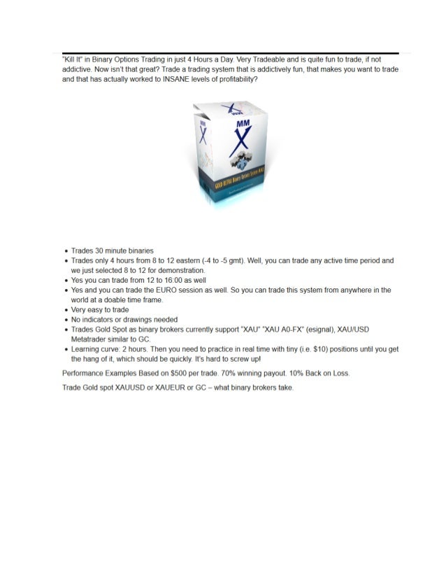 Gold binary option system