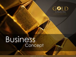 Gold union business concept