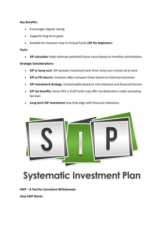 Gold vs Mutual Funds: A Strategic Comparison with SWP and SIP Insights ...