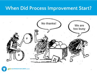 When Did Process Improvement Start?
9!
 