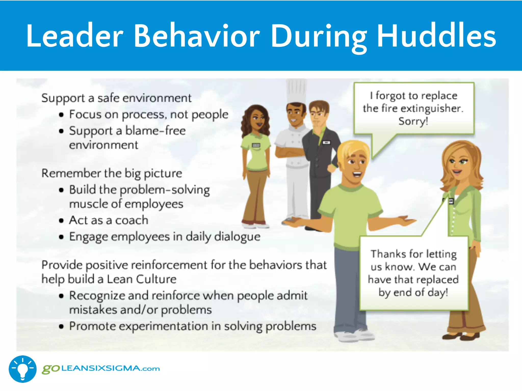 Leader Behavior During Huddles
 