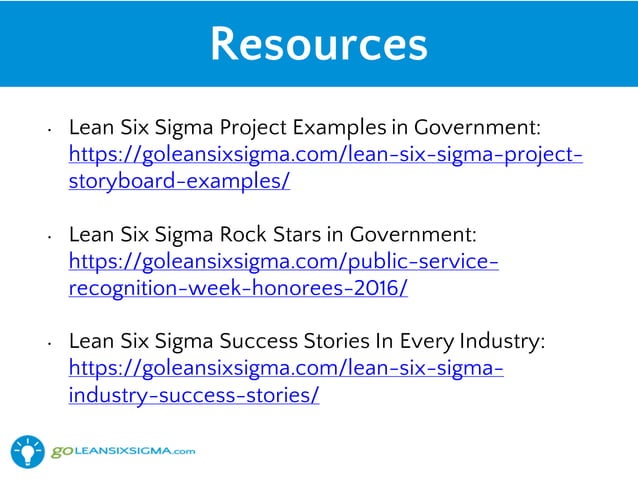 Introduction To Lean Six Sigma