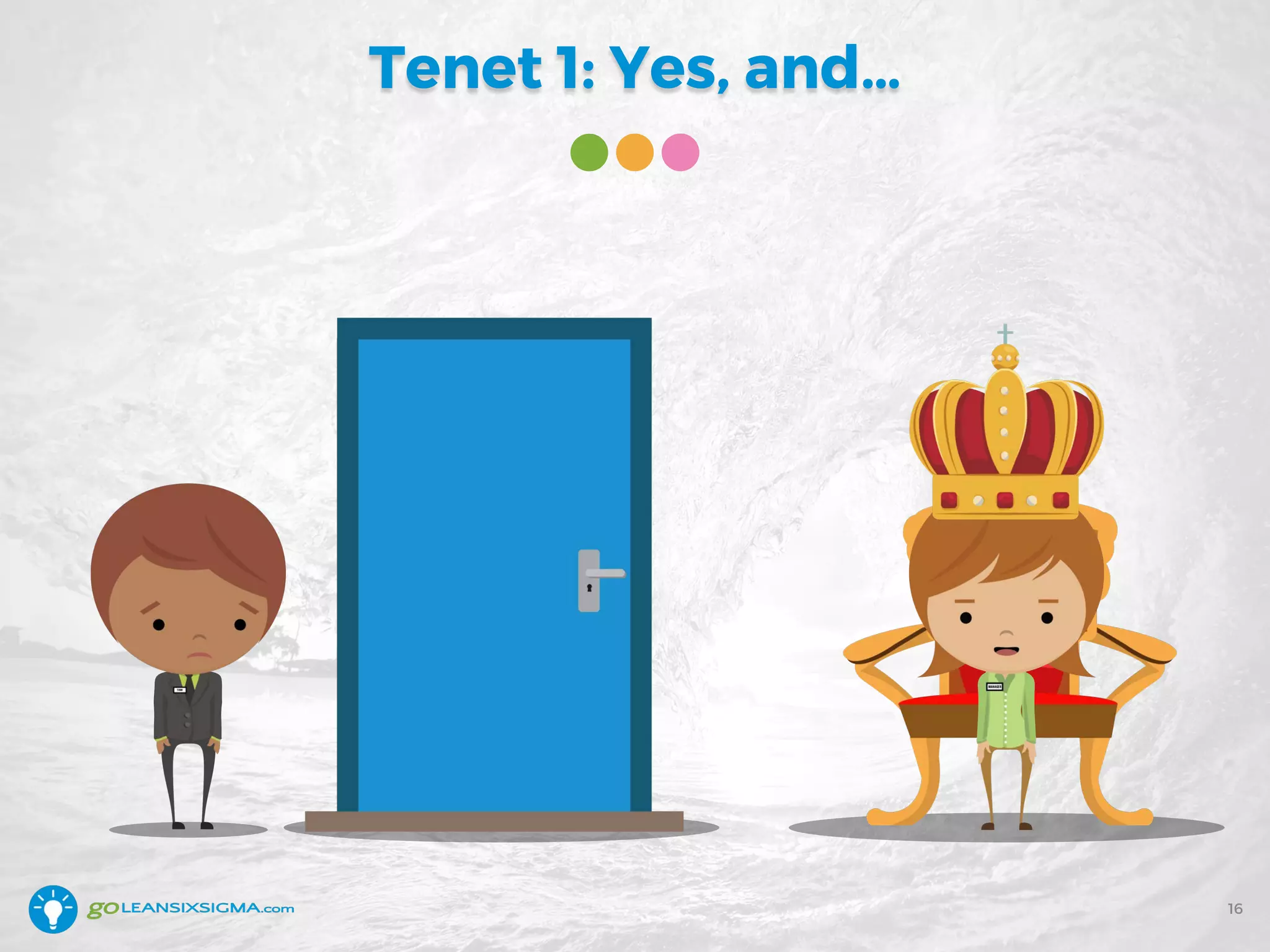 Tenet 1: Yes, and…
16
 