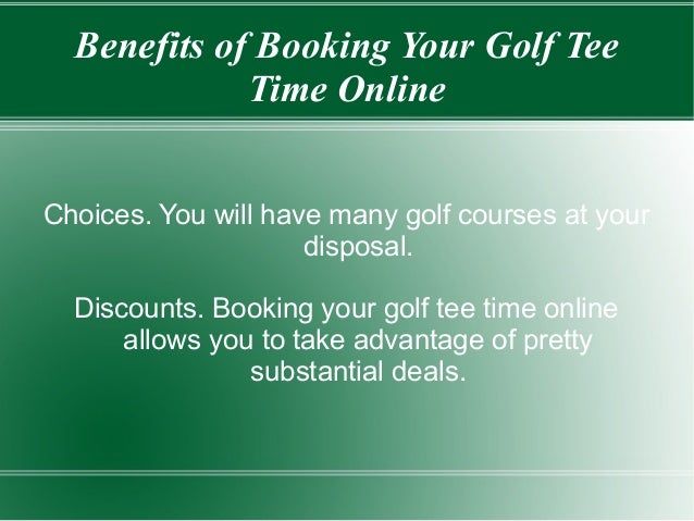 Golf Tee Times