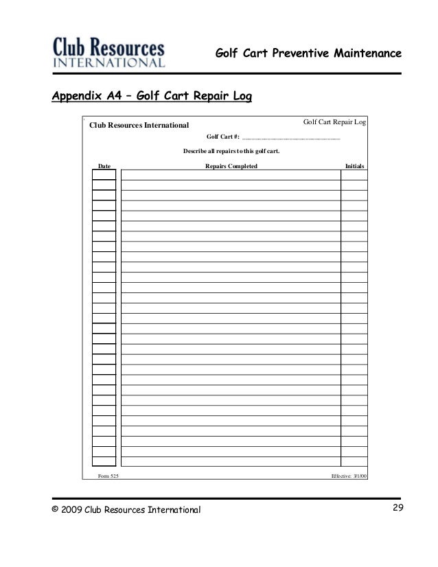 golf log