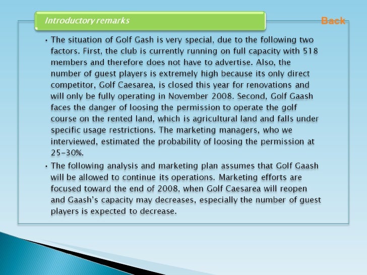 Free Marketing Plan Sle Of A Golf Club Incoming Tourism Busines Country Club Marketing Plan Template