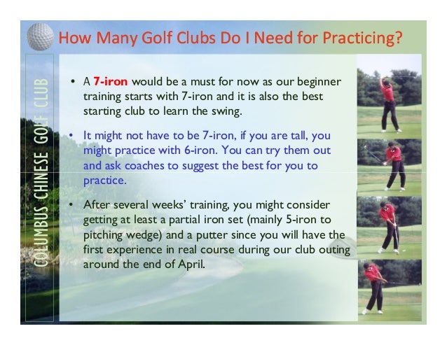Golf Club Selection Chart