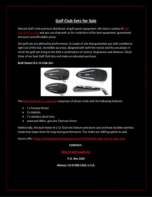 golf club sets for sale