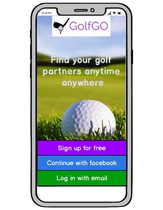 Golf Go Interactive Mockup